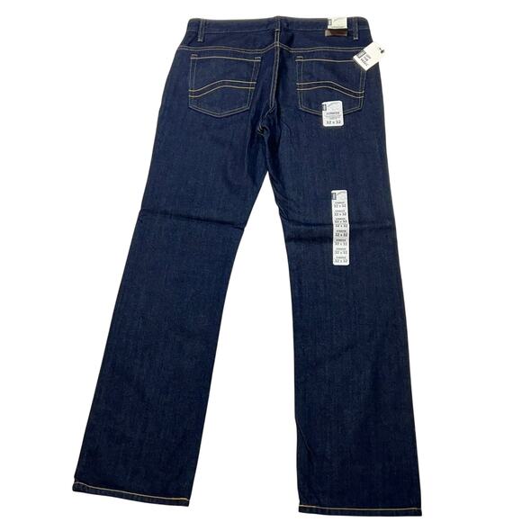 Vans Off the Wall Strater Denim Jeans 32x32 Dark Blue Straight Fit Mid Rise New - Picture 2 of 10